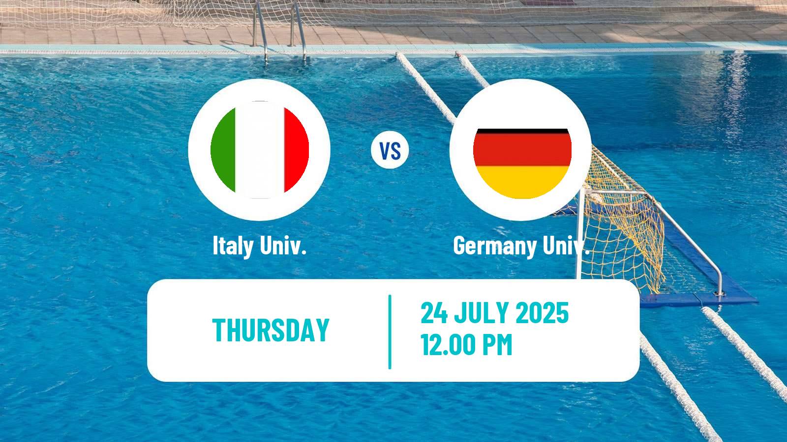 Water polo Universiade Water Polo Italy Univ. - Germany Univ.