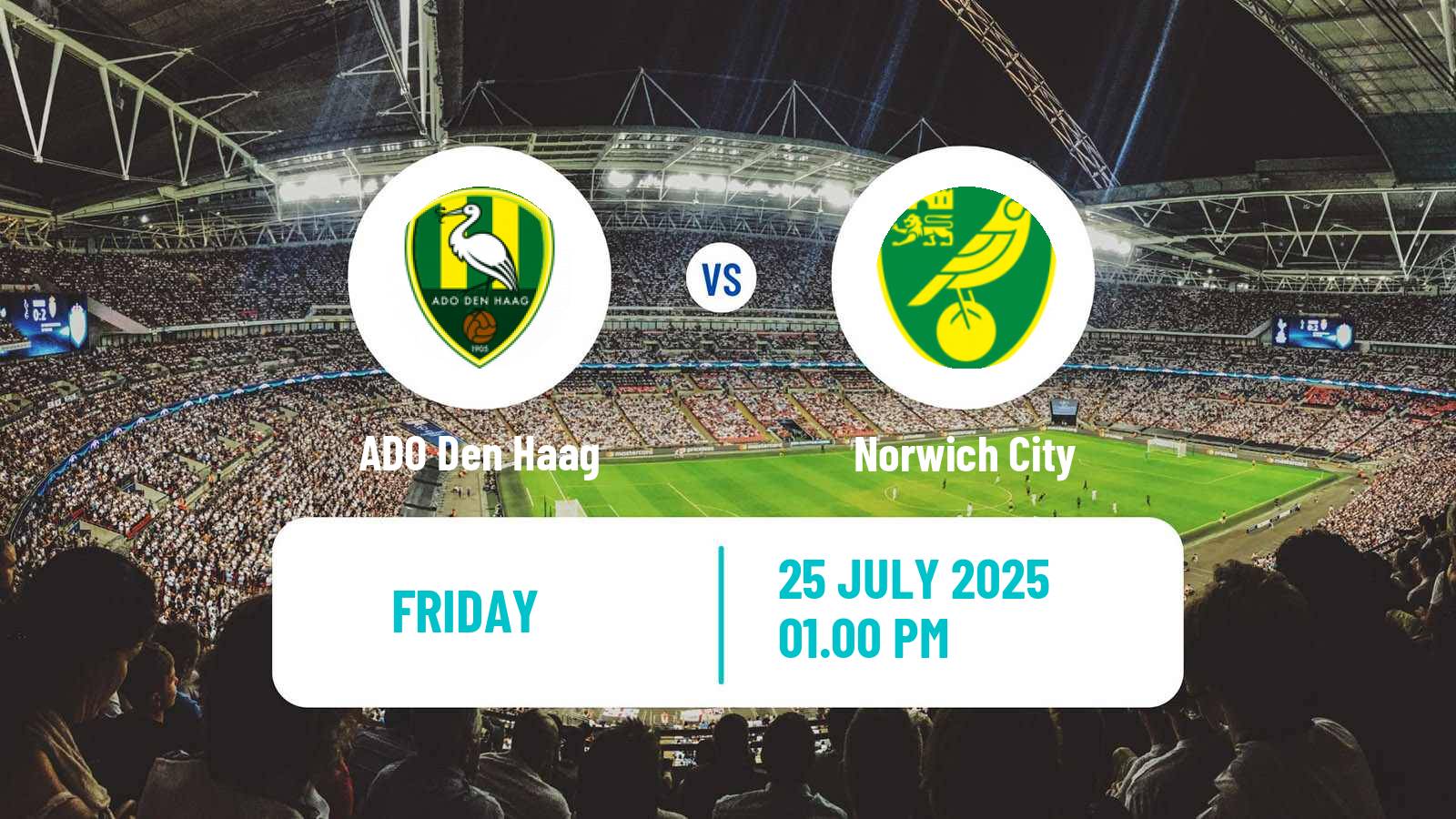 Football Club Friendly ADO Den Haag - Norwich City