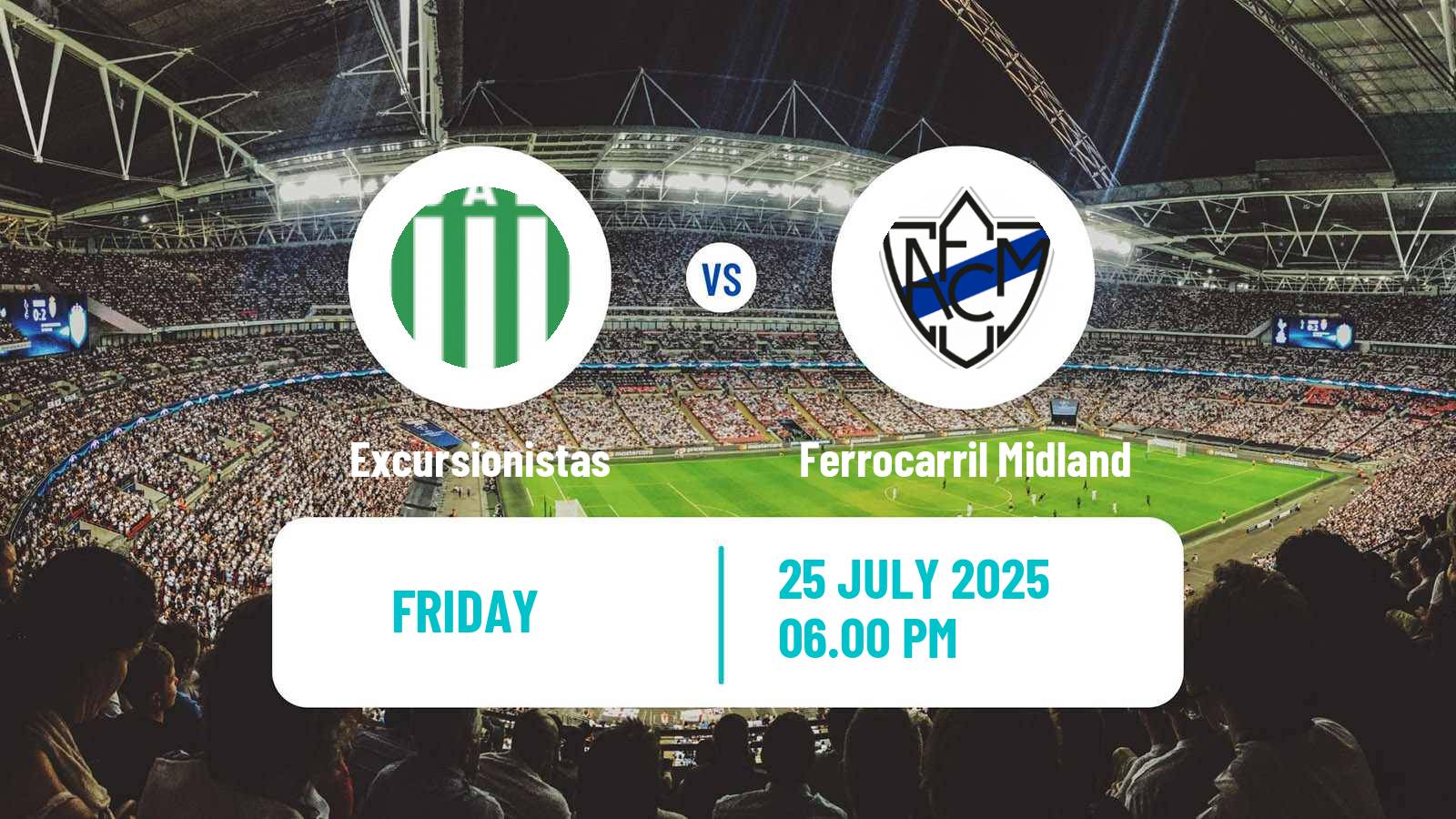 Football Argentinian Primera B Excursionistas - Ferrocarril Midland