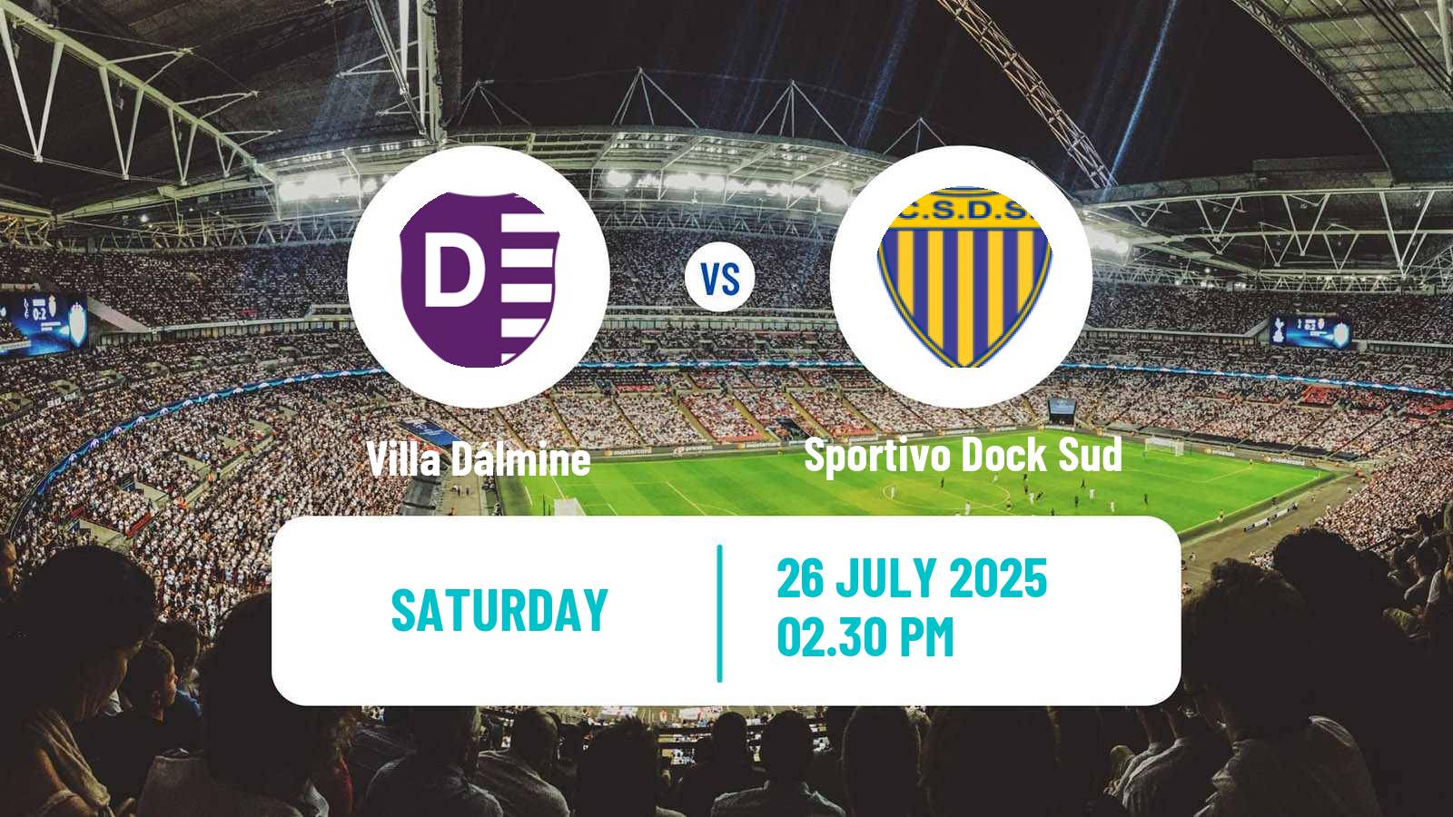 Football Argentinian Primera B Villa Dálmine - Sportivo Dock Sud