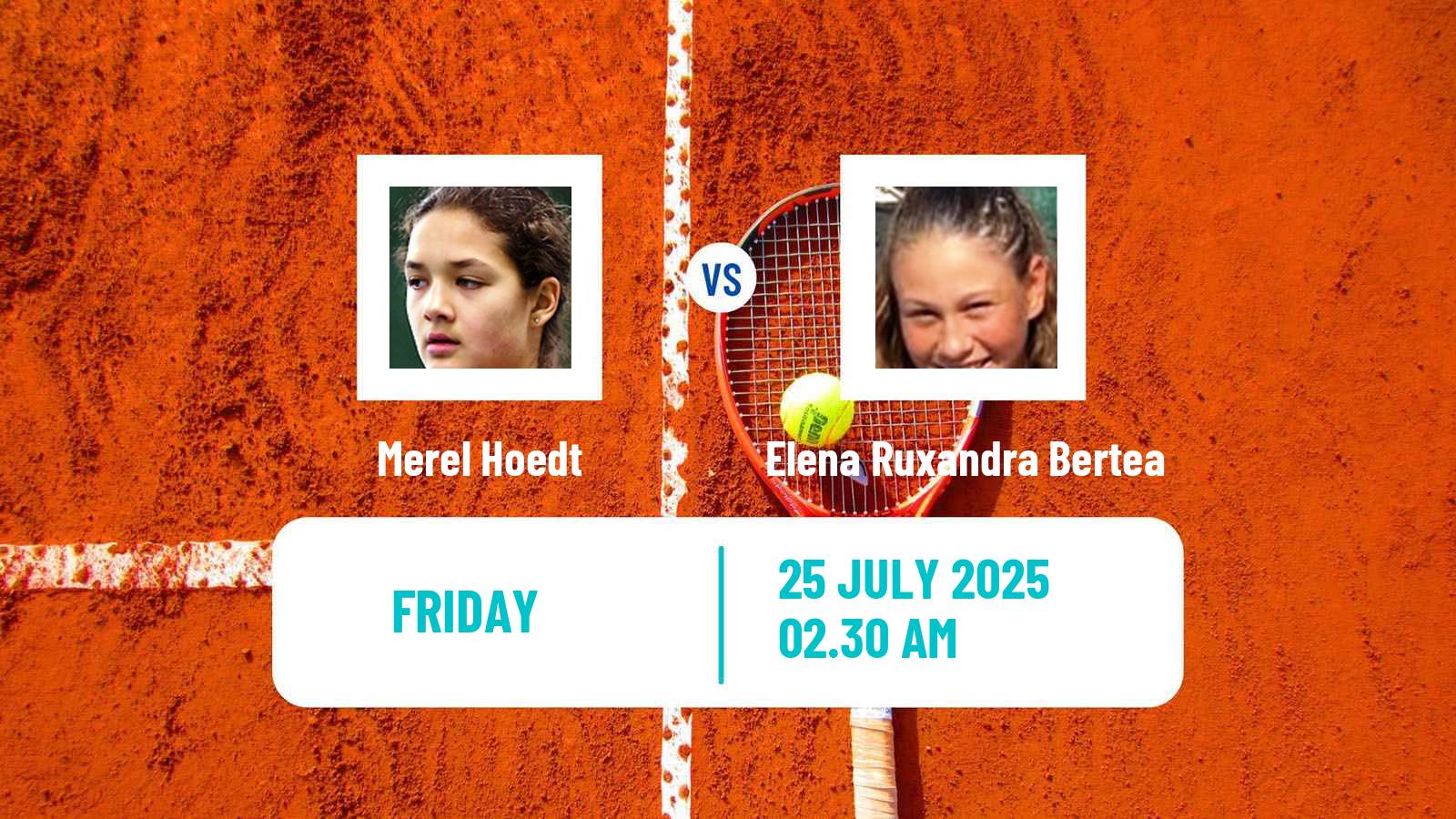 Tennis ITF W15 Campina Women Merel Hoedt - Elena Ruxandra Bertea