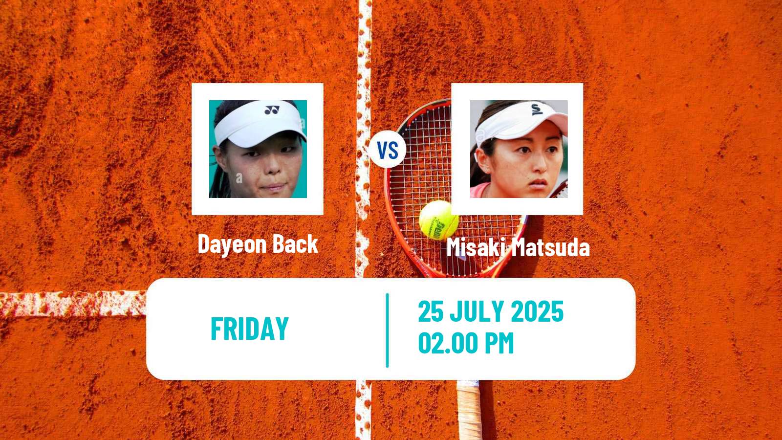 Tennis ITF W35 Monastir 3 Women Dayeon Back - Misaki Matsuda
