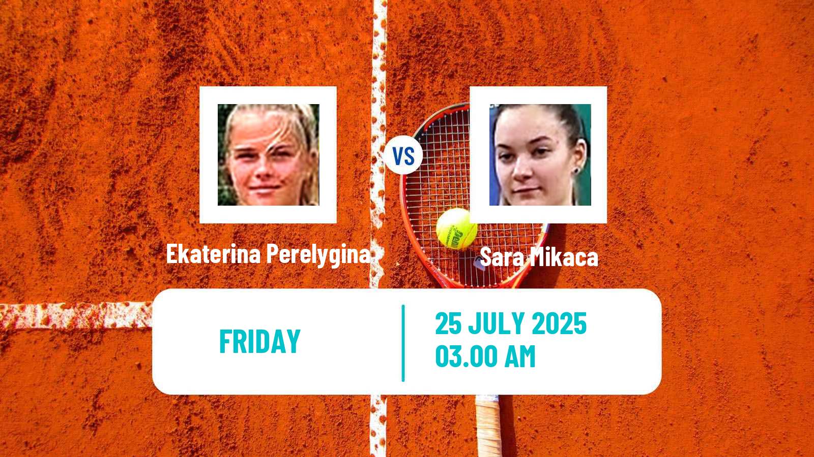 Tennis ITF W15 Kursumlijska Banja 12 Women Ekaterina Perelygina - Sara Mikaca