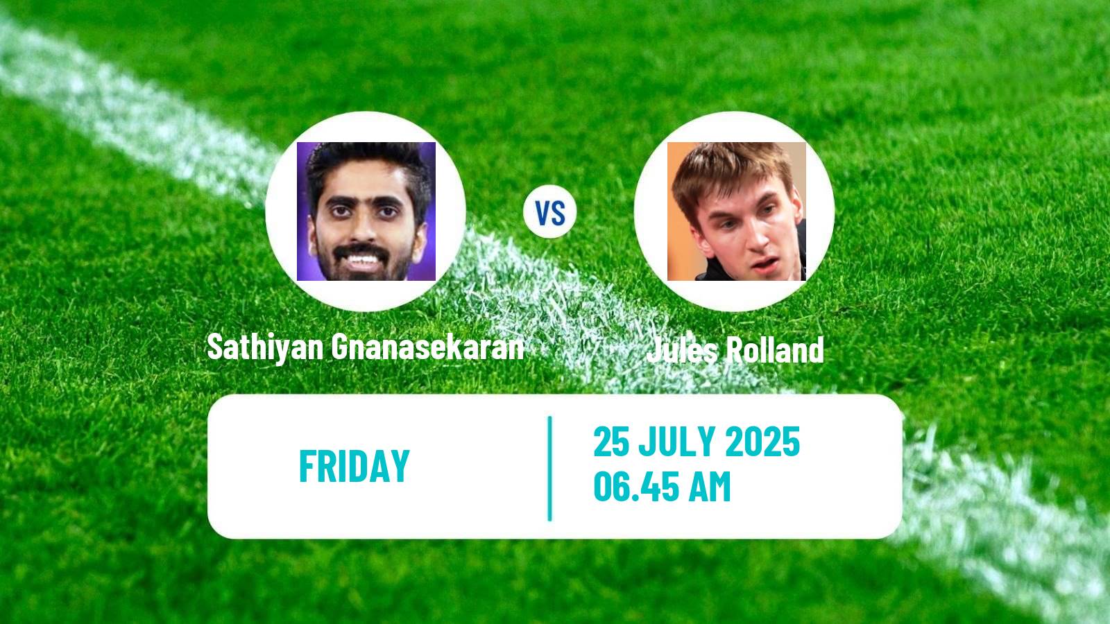 Table tennis Wtt Contender Lagos Men Sathiyan Gnanasekaran - Jules Rolland