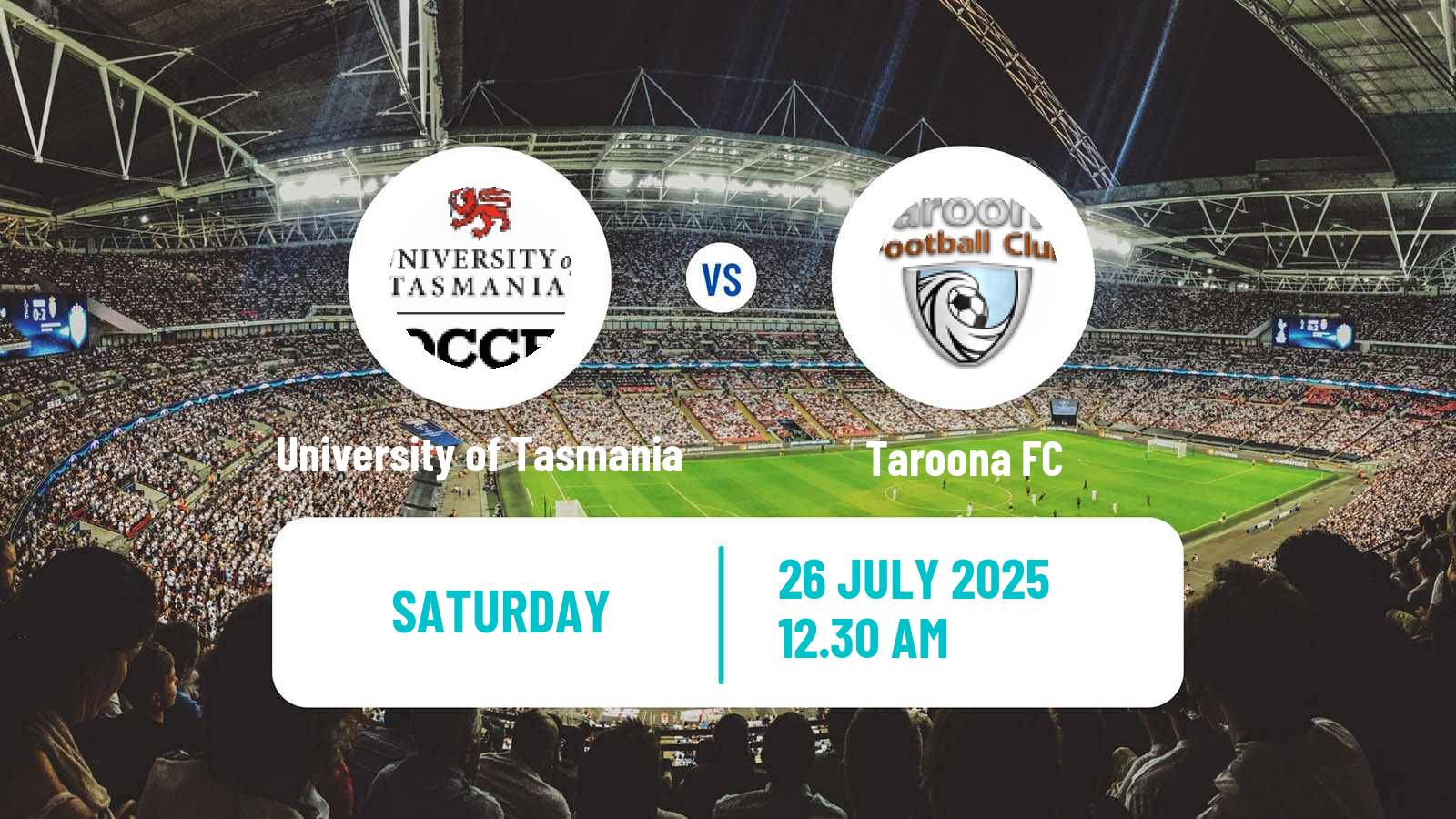 Football Australian Tasmania Southern Championship University of Tasmania - Taroona