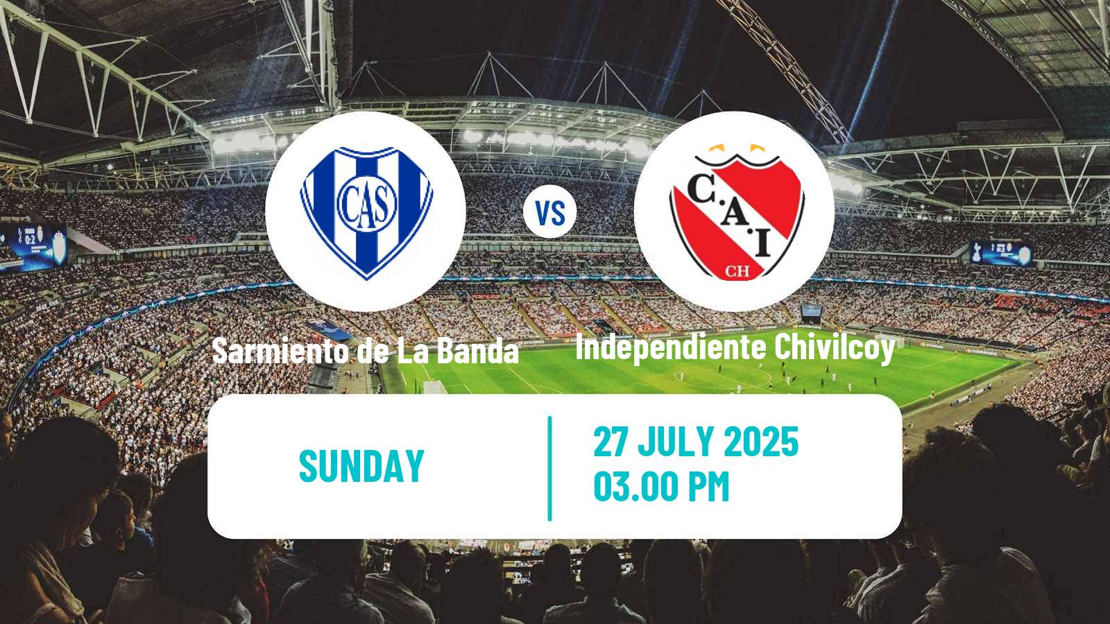 Football Argentinian Torneo Federal Sarmiento de La Banda - Independiente Chivilcoy
