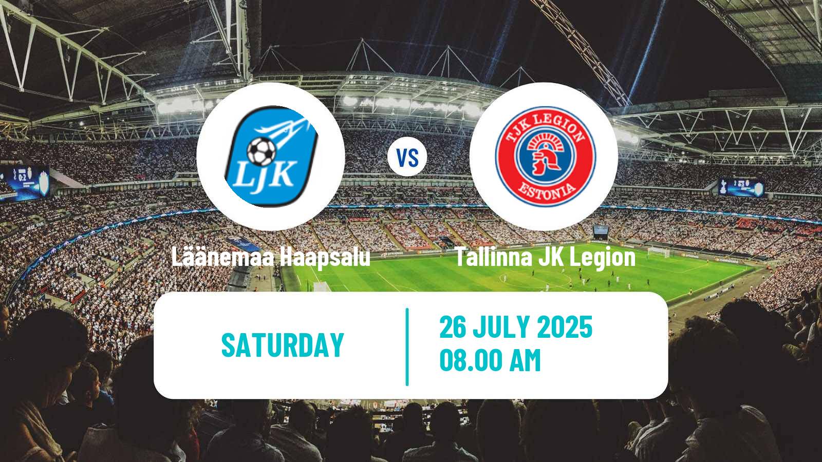 Football Estonian Esiliiga B Läänemaa Haapsalu - Tallinna JK Legion