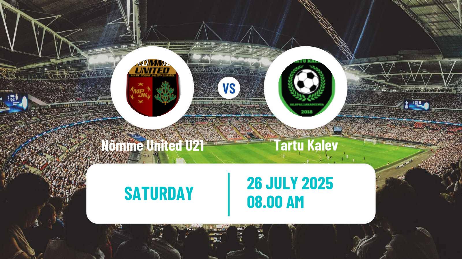 Football Estonian Esiliiga B Nõmme United U21 - Tartu Kalev
