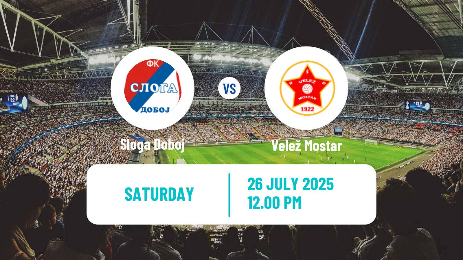 Football Bosnian Premier League Sloga Doboj - Velež Mostar