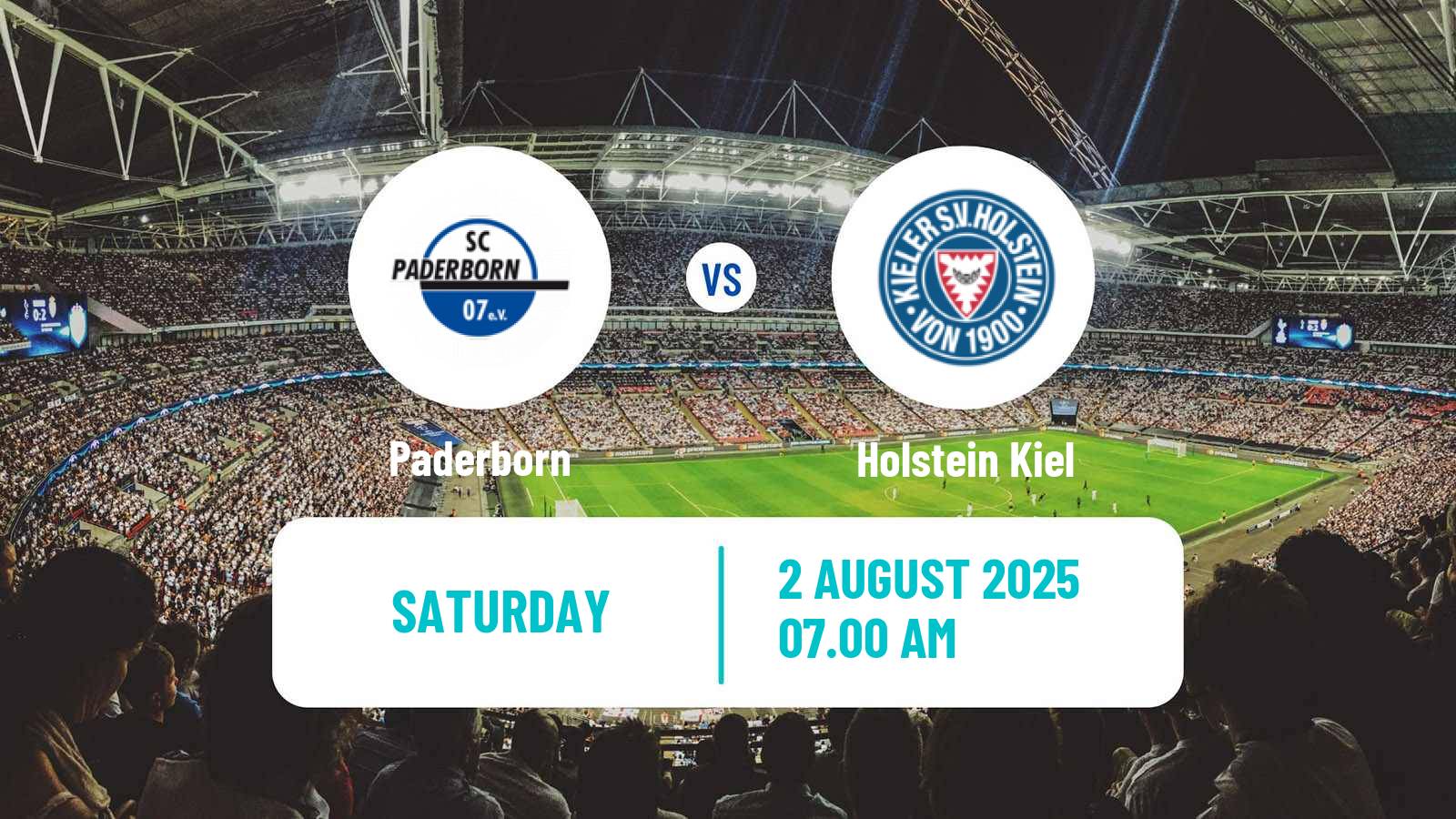 Football German 2 Bundesliga Paderborn - Holstein Kiel