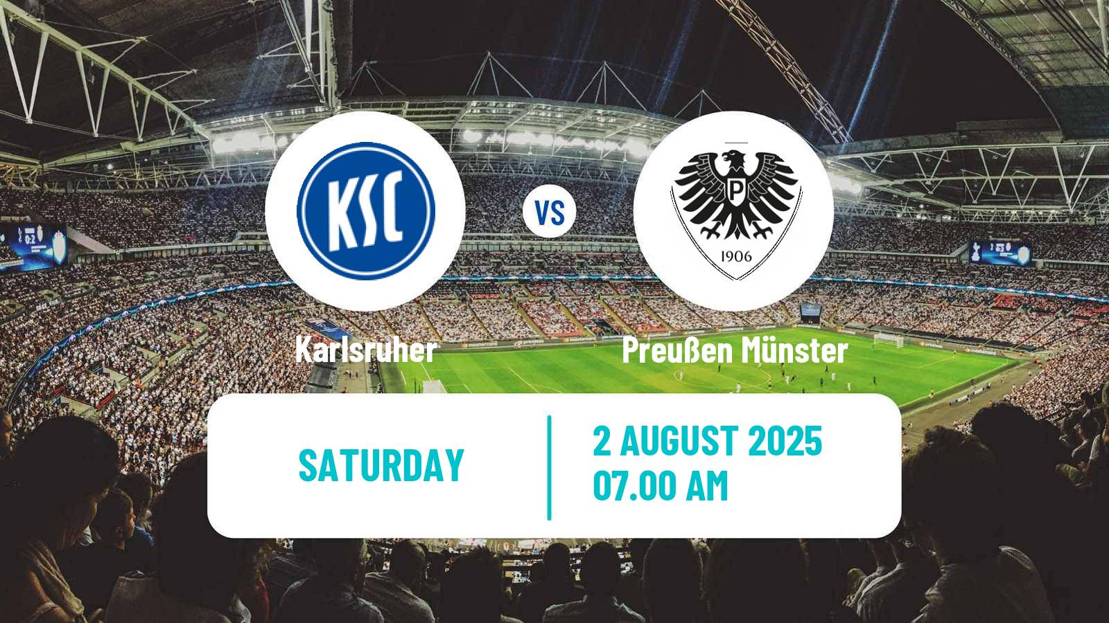 Football German 2 Bundesliga Karlsruher - Preußen Münster