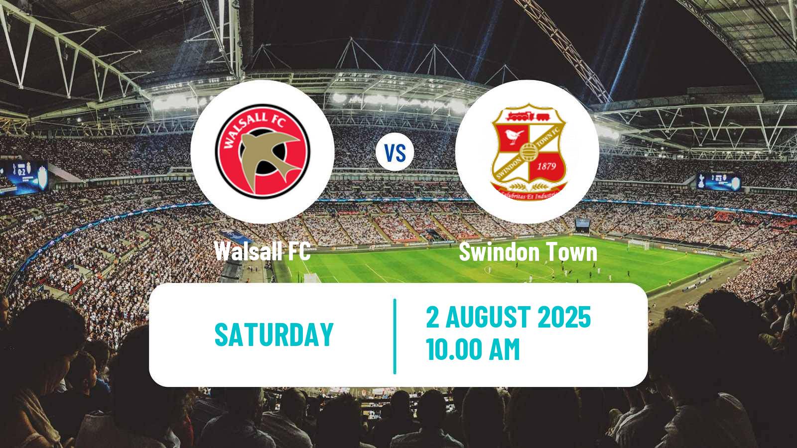 Football English League Two Walsall - Swindon Town