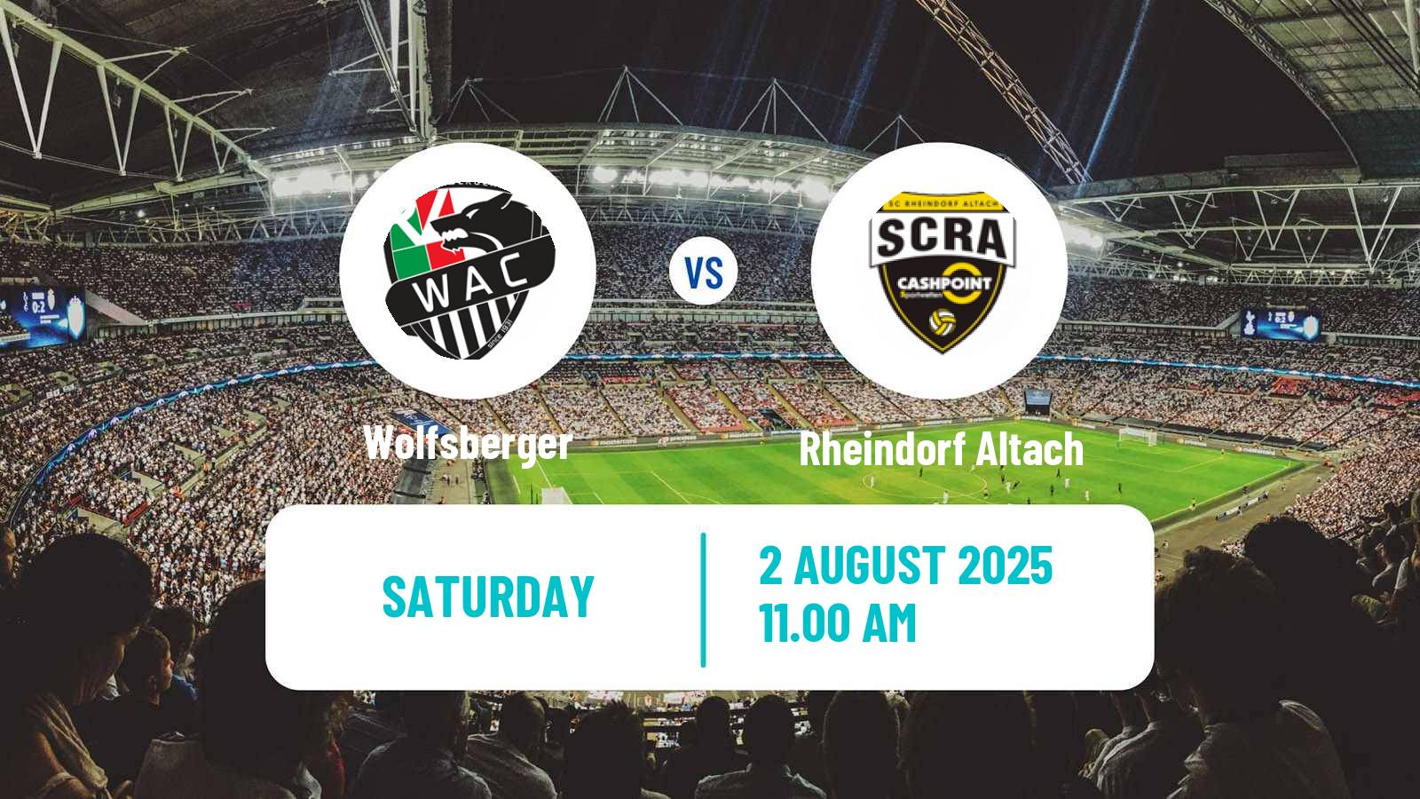Football Austrian Bundesliga Wolfsberger - Rheindorf Altach