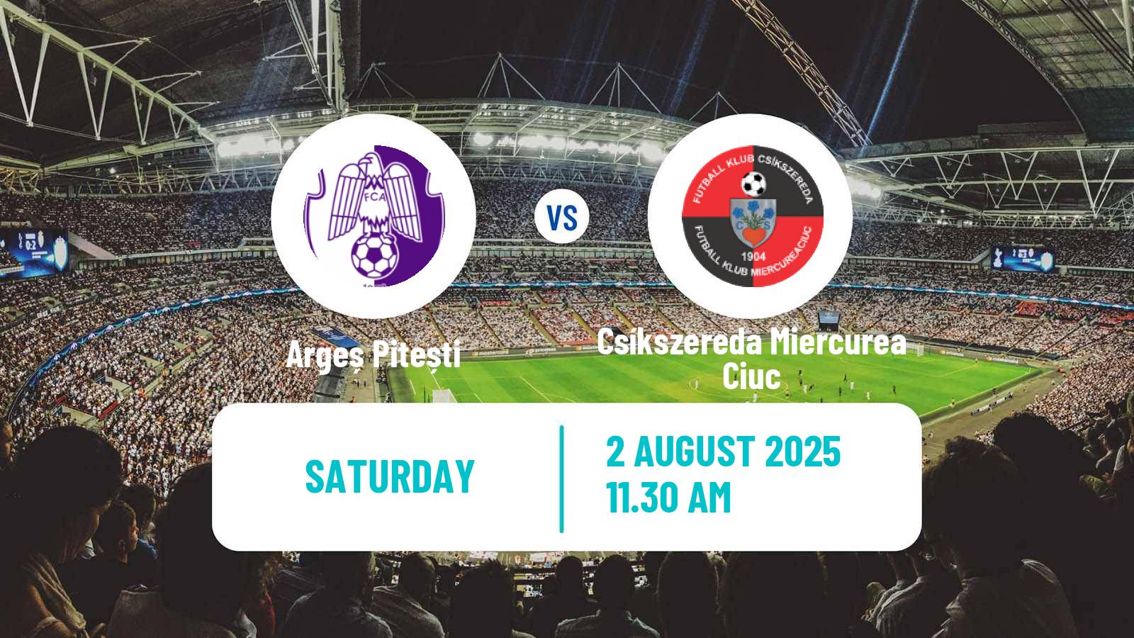 Football Romanian Liga 1 Argeș Pitești - Csíkszereda Miercurea Ciuc