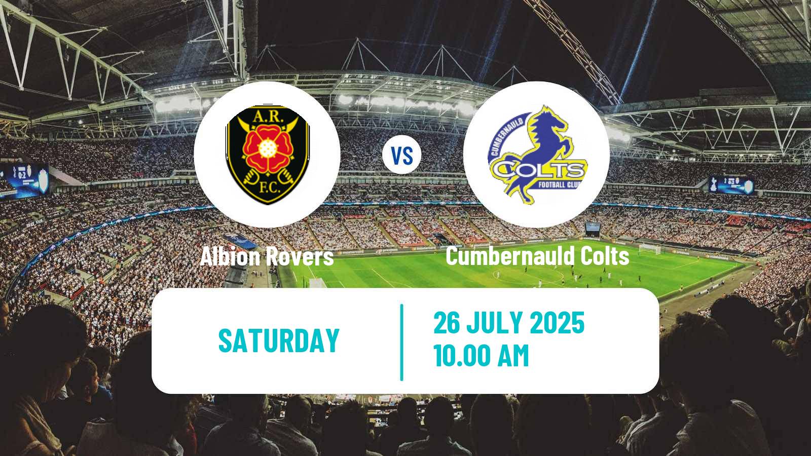 Football Scottish Lowland League Albion Rovers - Cumbernauld Colts