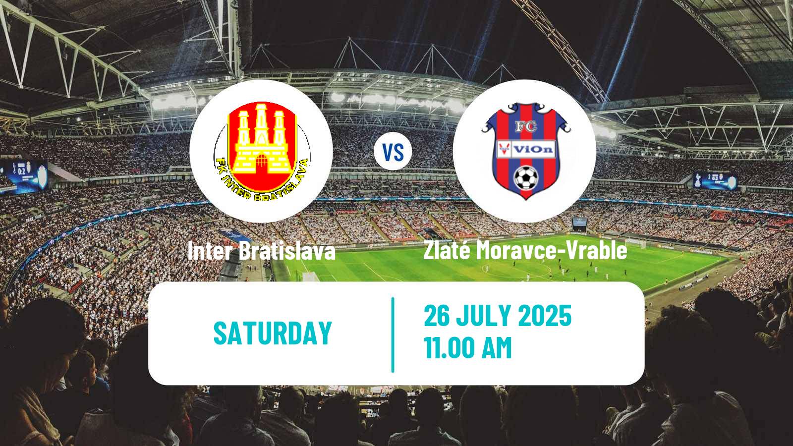 Football Slovak 2 Liga Inter Bratislava - Zlaté Moravce-Vrable