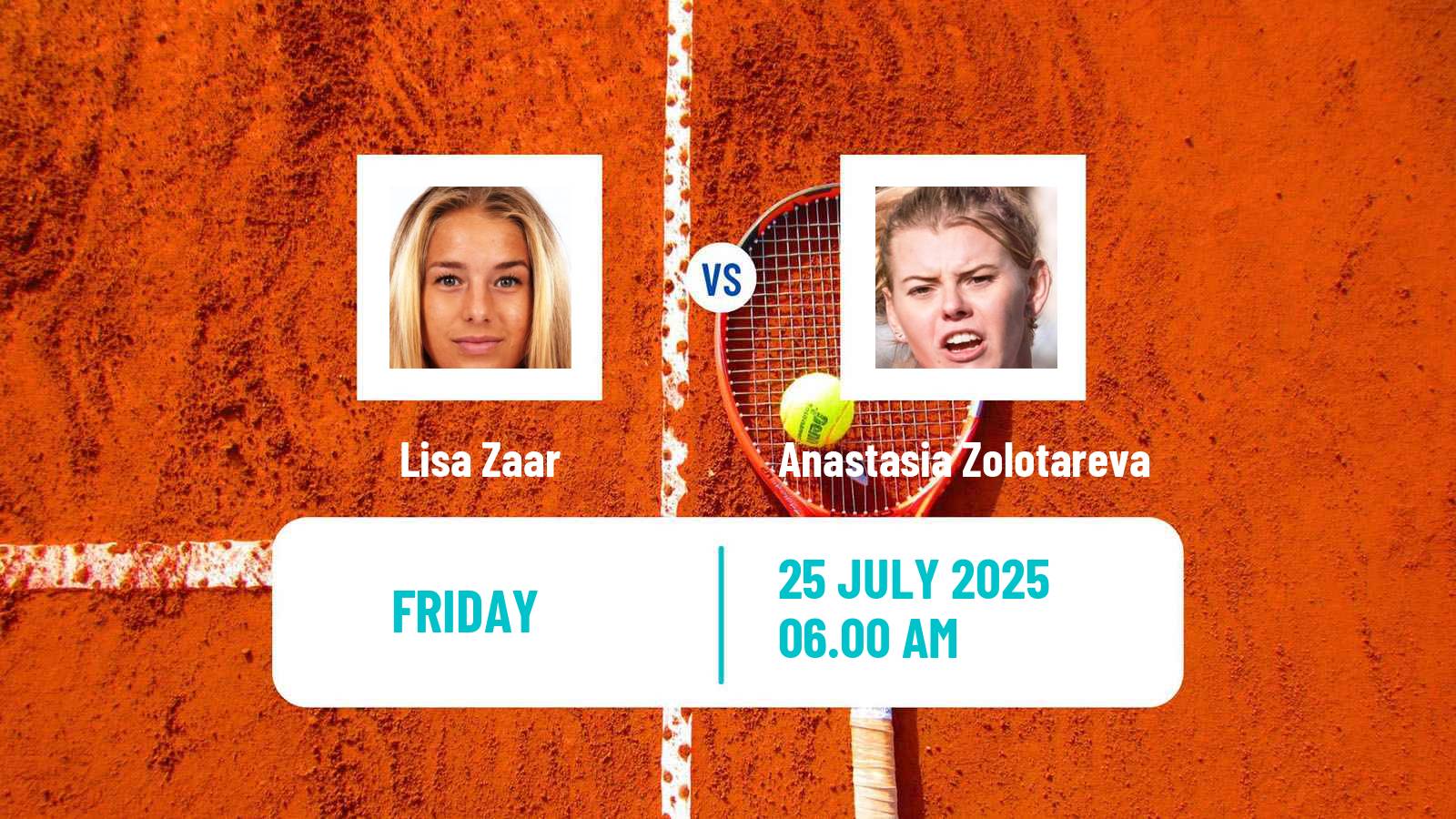 Tennis ITF W35 Mohammedia Women Lisa Zaar - Anastasia Zolotareva