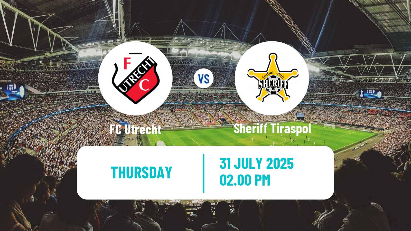 Football UEFA Europa League Utrecht - Sheriff Tiraspol