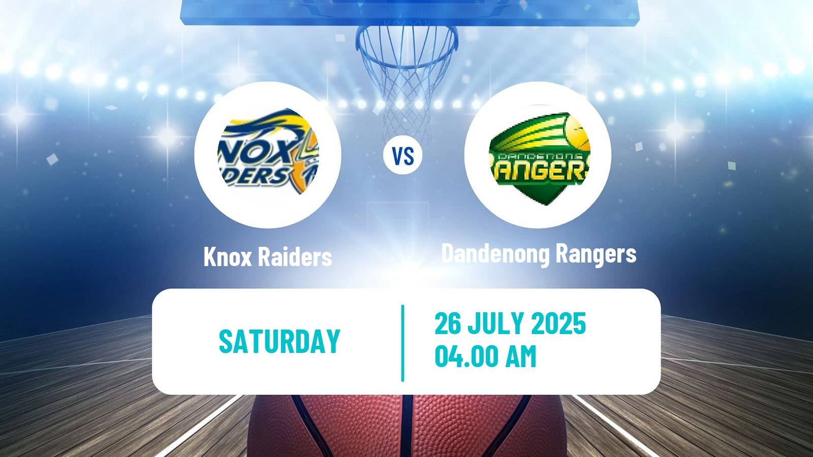 Basketball Australian NBL1 South Women Knox Raiders - Dandenong Rangers