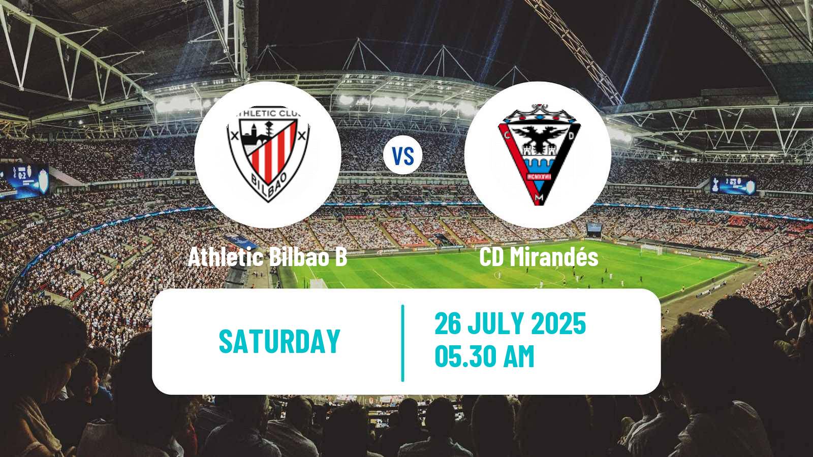Football Club Friendly Athletic Bilbao B - Mirandés