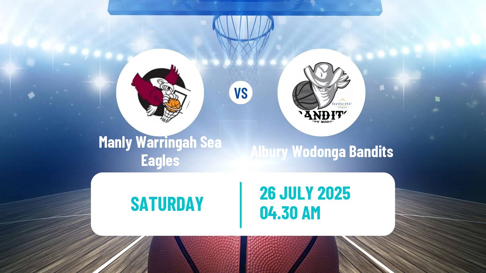 Basketball Australian NBL1 East Women Manly Warringah Sea Eagles - Albury Wodonga Bandits
