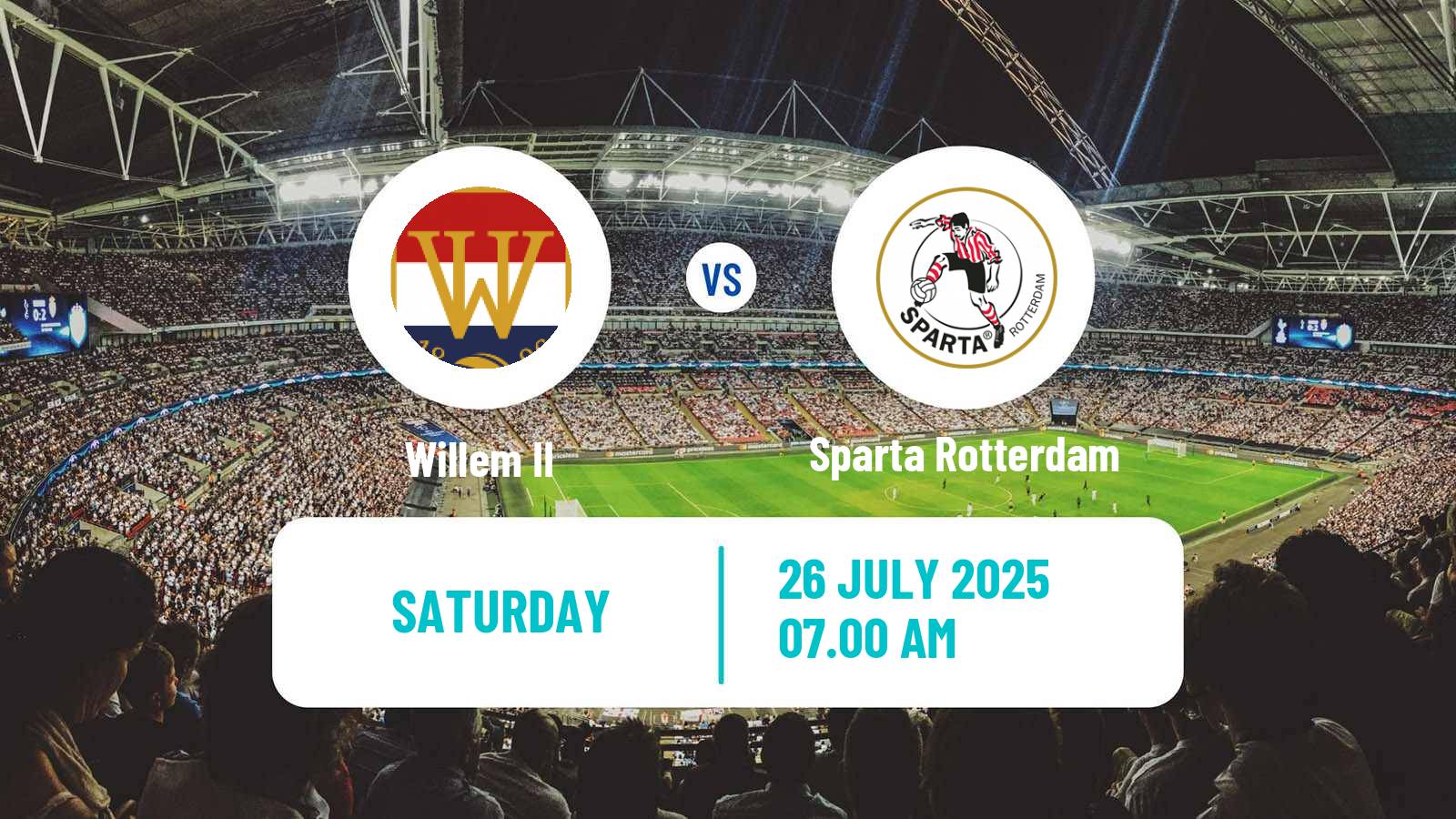 Football Club Friendly Willem II - Sparta Rotterdam
