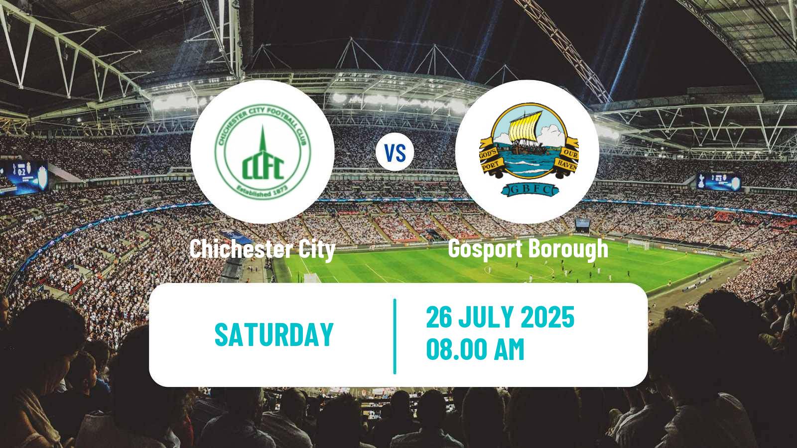 Football Club Friendly Chichester City - Gosport Borough