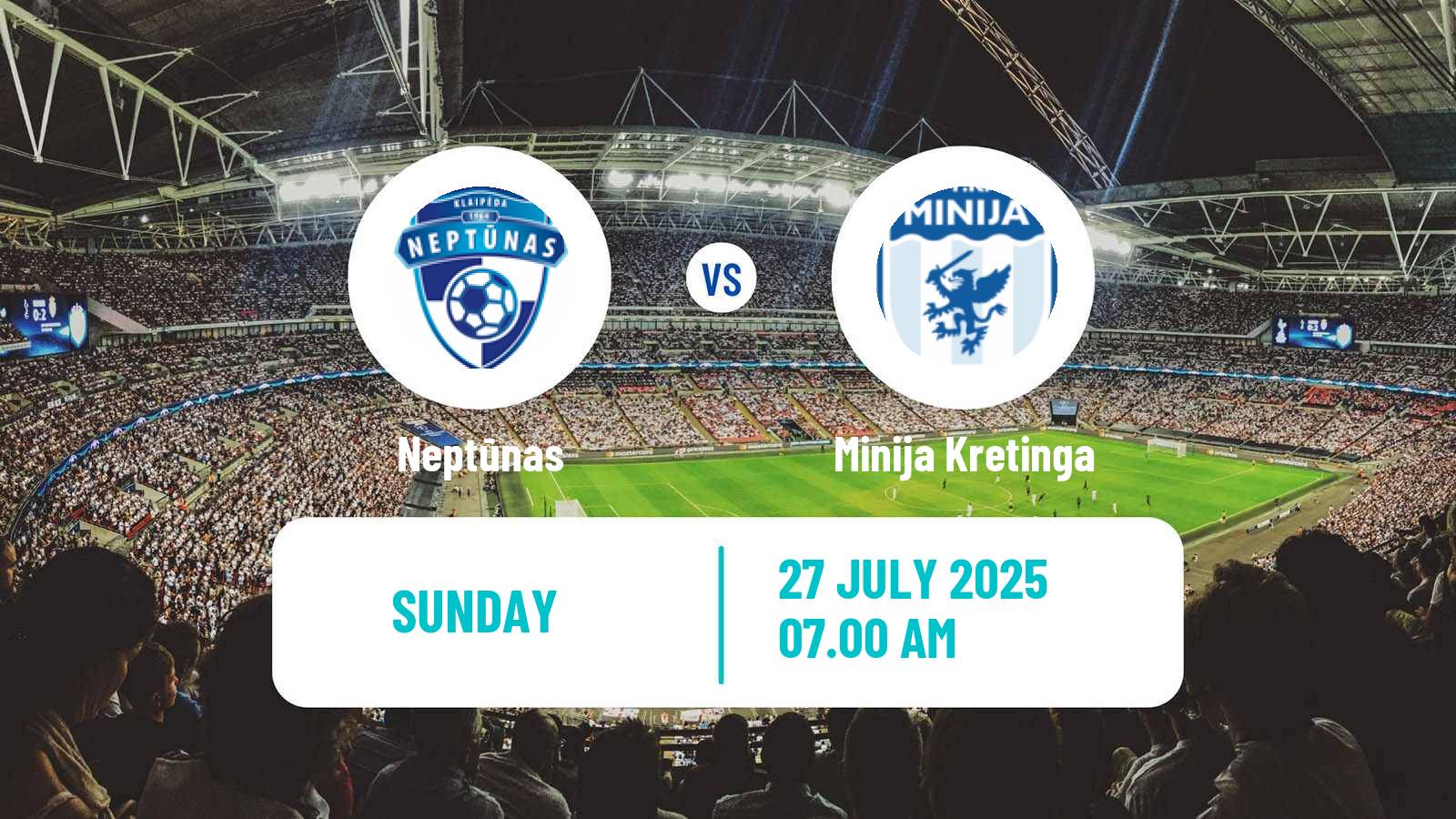 Football Lithuanian Division 2 Neptūnas - Minija Kretinga