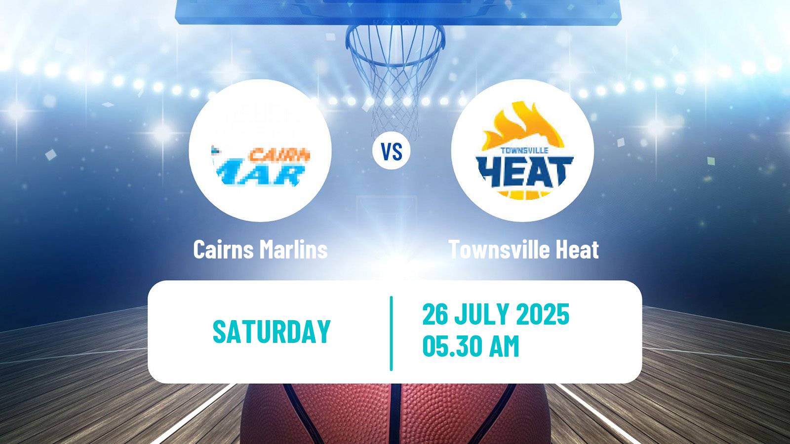 Basketball Australian NBL1 North Cairns Marlins - Townsville Heat