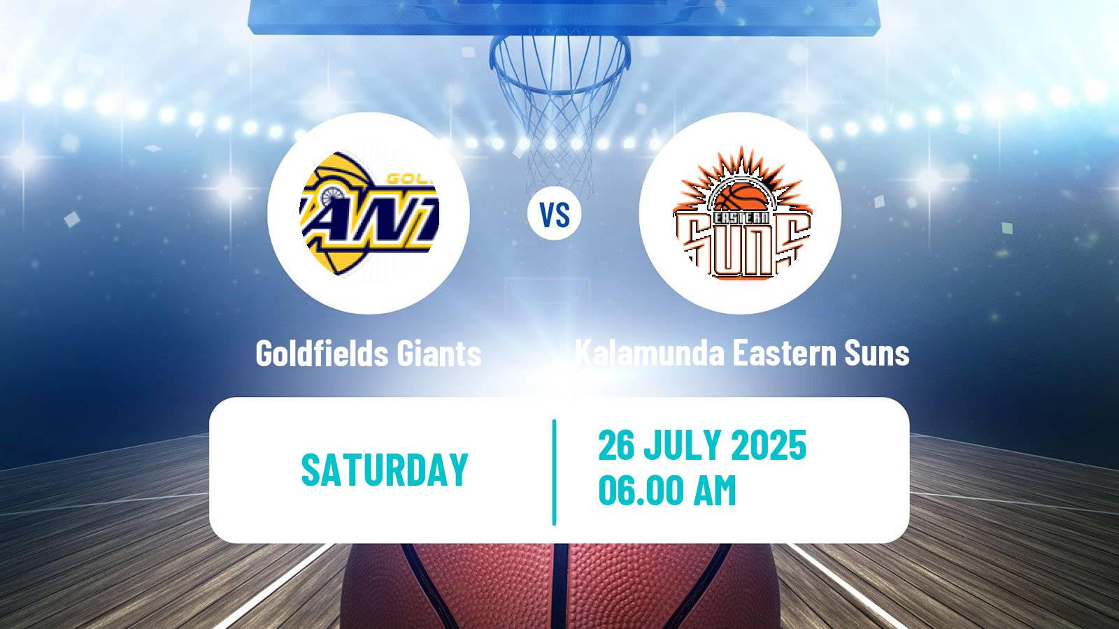 Basketball Australian NBL1 West Women Goldfields Giants - Kalamunda Eastern Suns