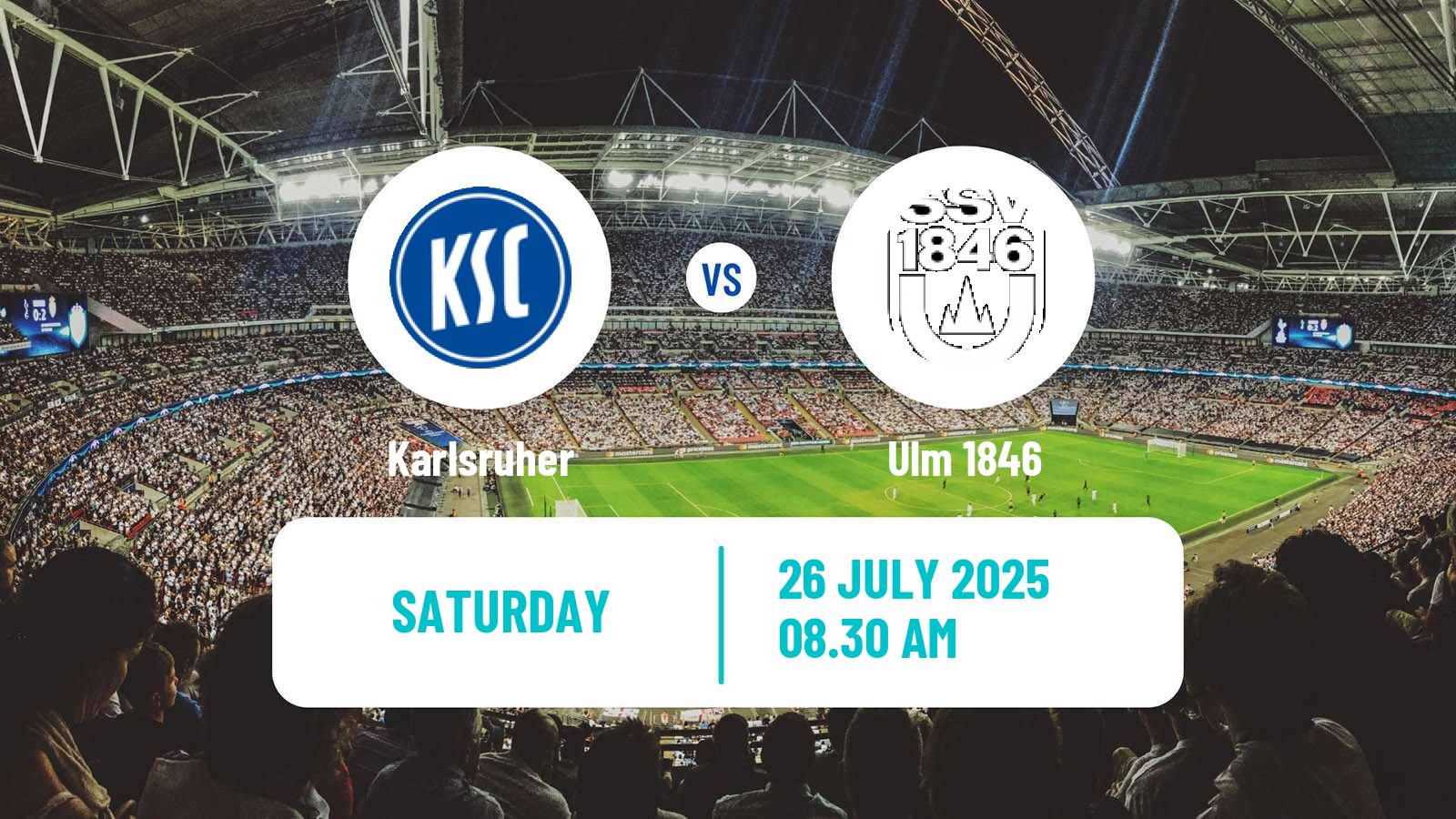 Football Club Friendly Karlsruher - Ulm 1846