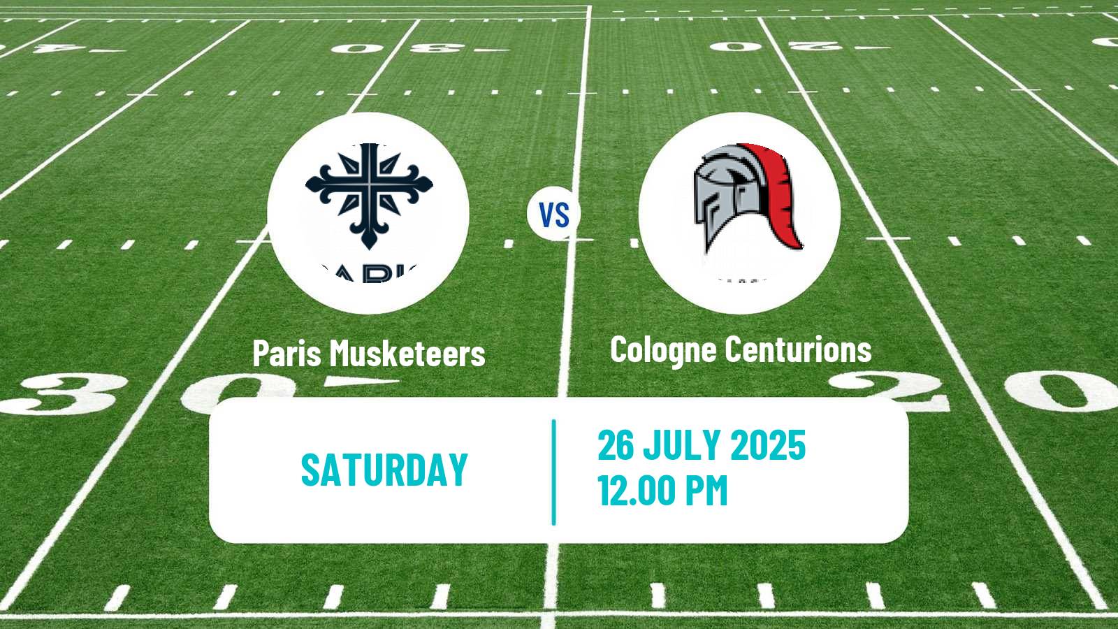 American football European League of American Football Paris Musketeers - Cologne Centurions