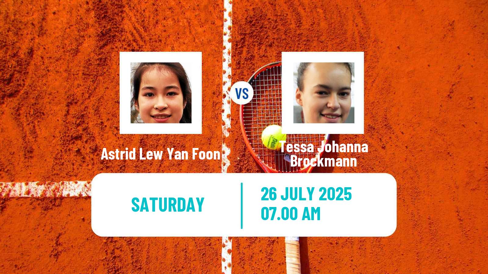 Tennis ITF W35 Horb Women Astrid Lew Yan Foon - Tessa Johanna Brockmann