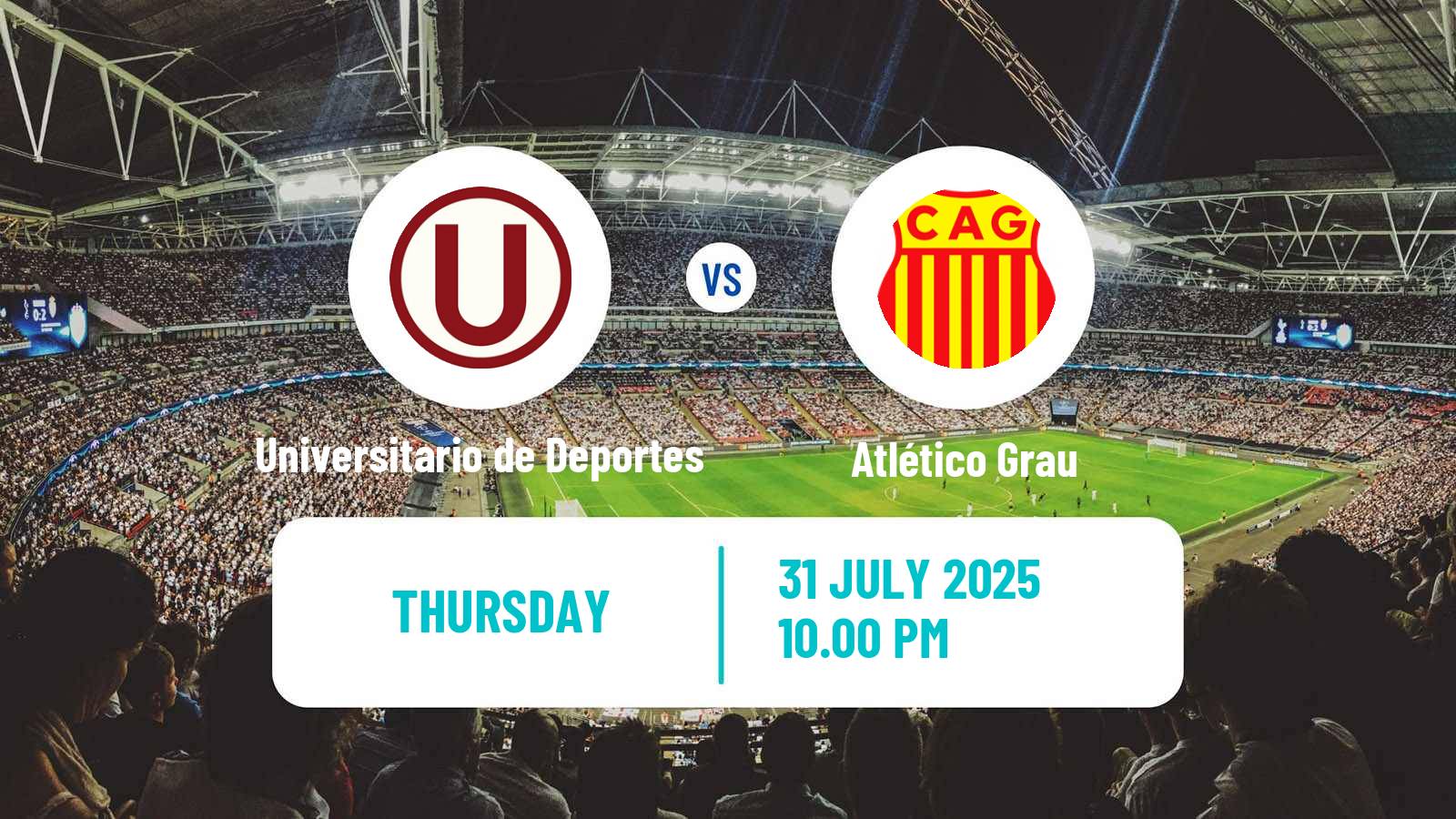 Football Peruvian Liga 1 Universitario de Deportes - Atlético Grau