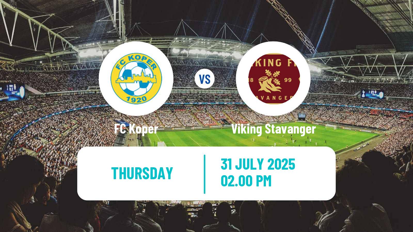 Football UEFA Europa Conference League Koper - Viking Stavanger
