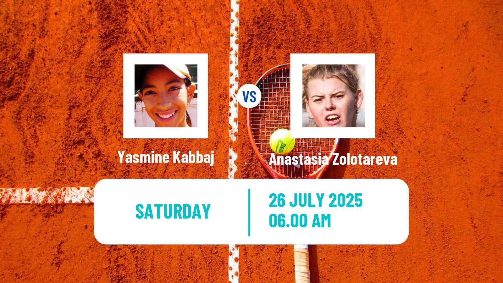 Tennis ITF W35 Mohammedia Women Yasmine Kabbaj - Anastasia Zolotareva