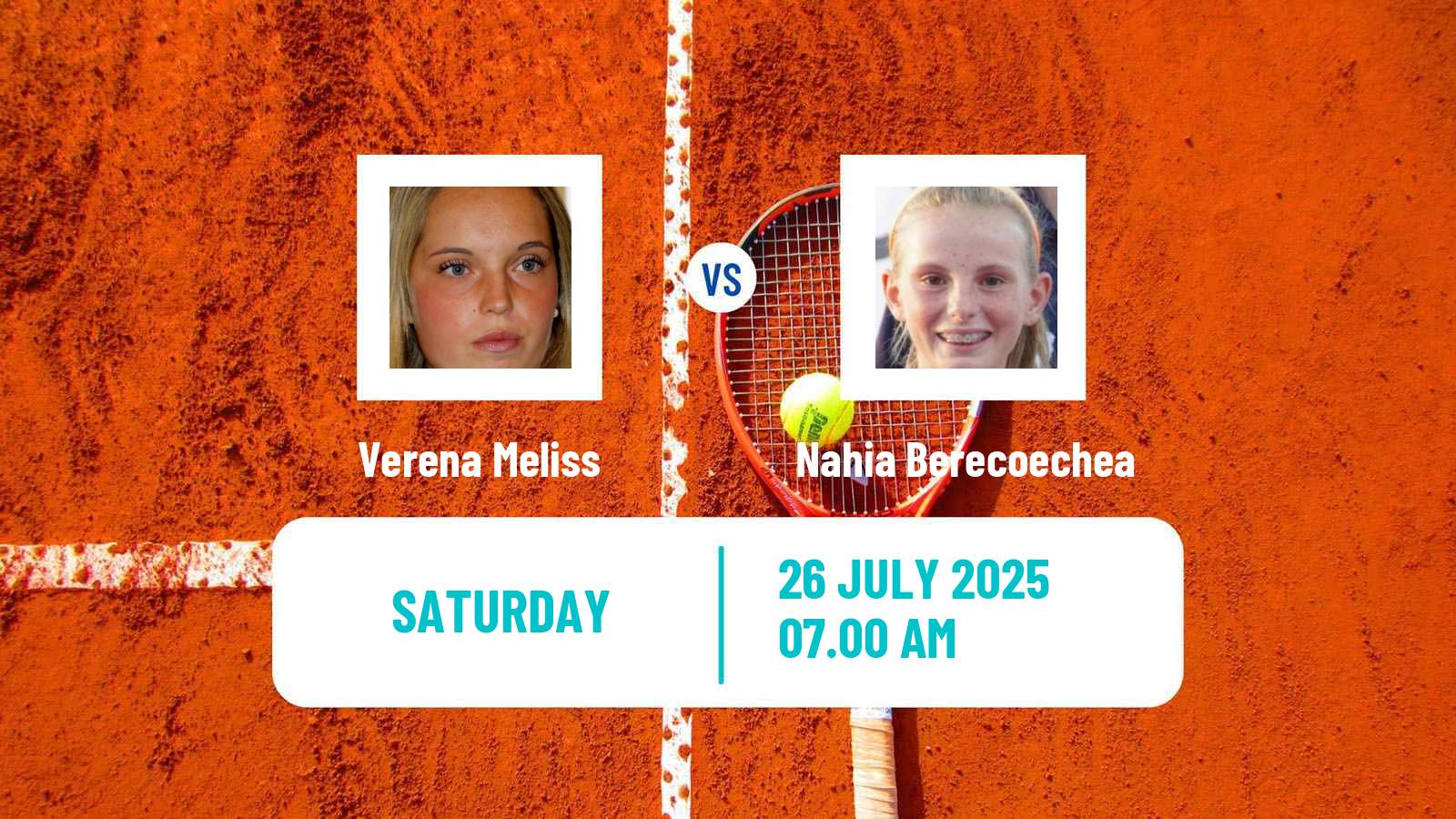 Tennis ITF W15 Las Palmas De Gran Canaria Women Verena Meliss - Nahia Berecoechea
