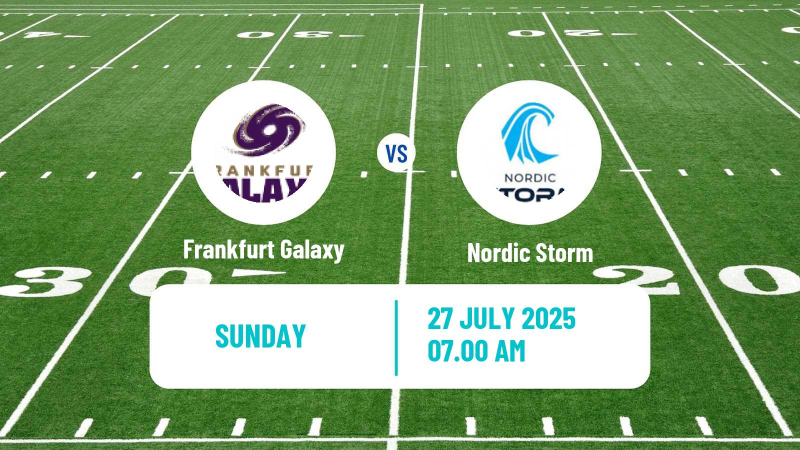 American football European League of American Football Frankfurt Galaxy - Nordic Storm