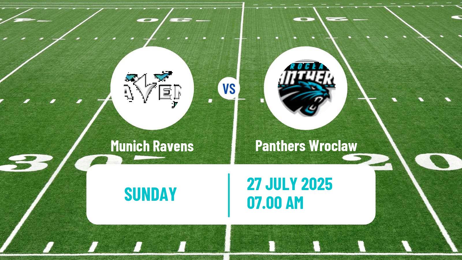 American football European League of American Football Munich Ravens - Panthers Wroclaw