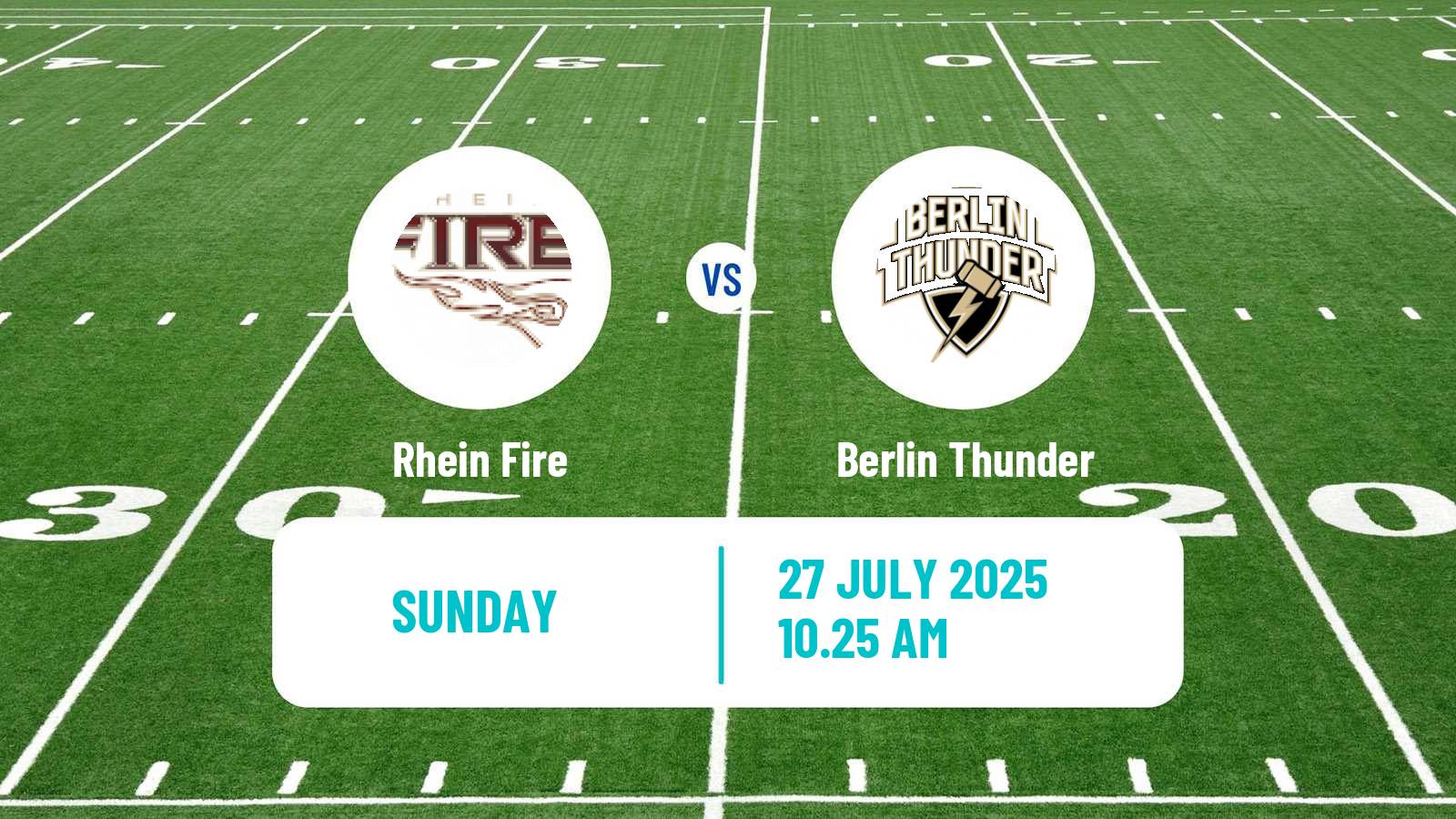 American football European League of American Football Rhein Fire - Berlin Thunder