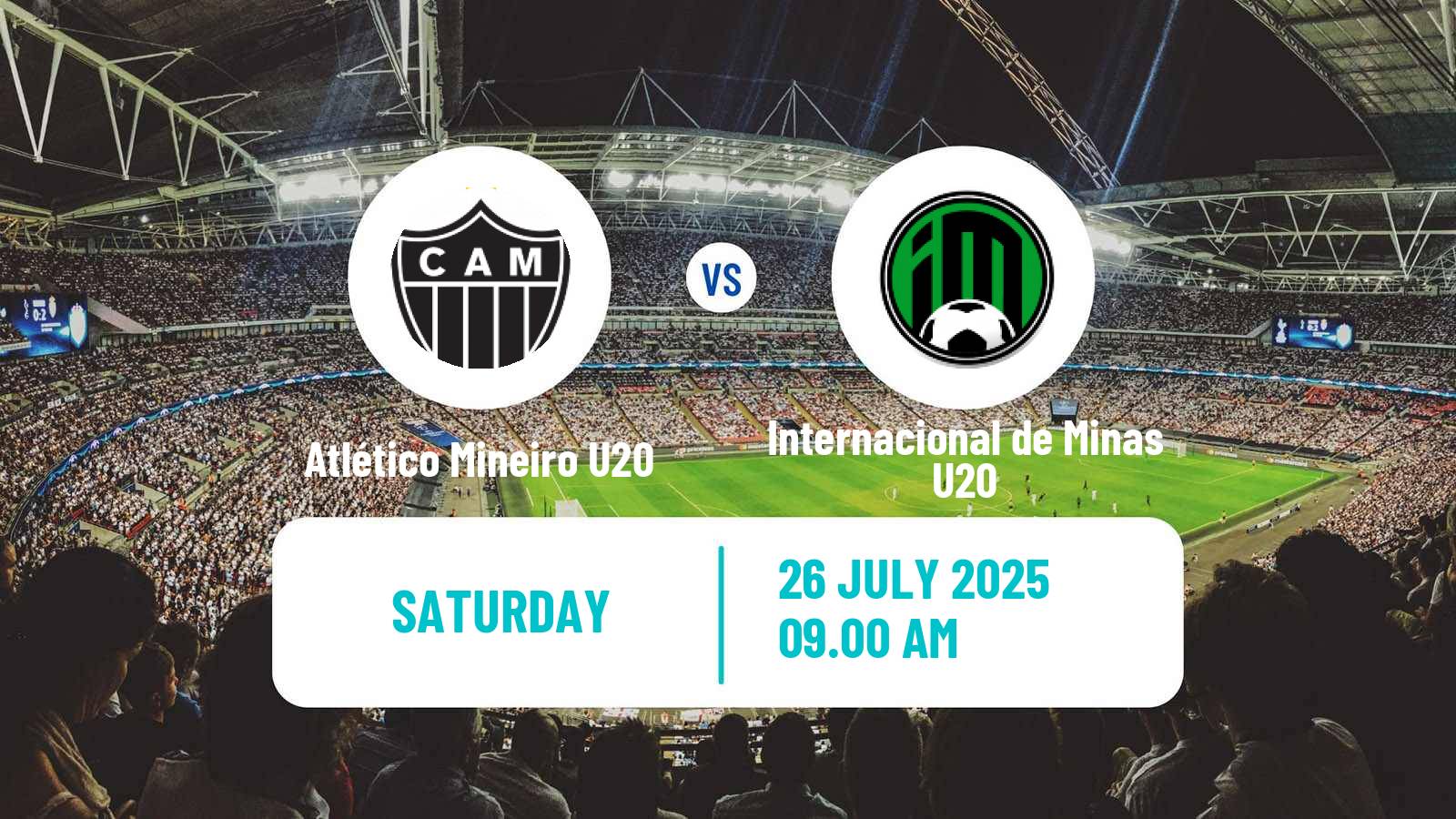 Football Brazilian Mineiro U20 Atlético Mineiro U20 - Internacional de Minas U20