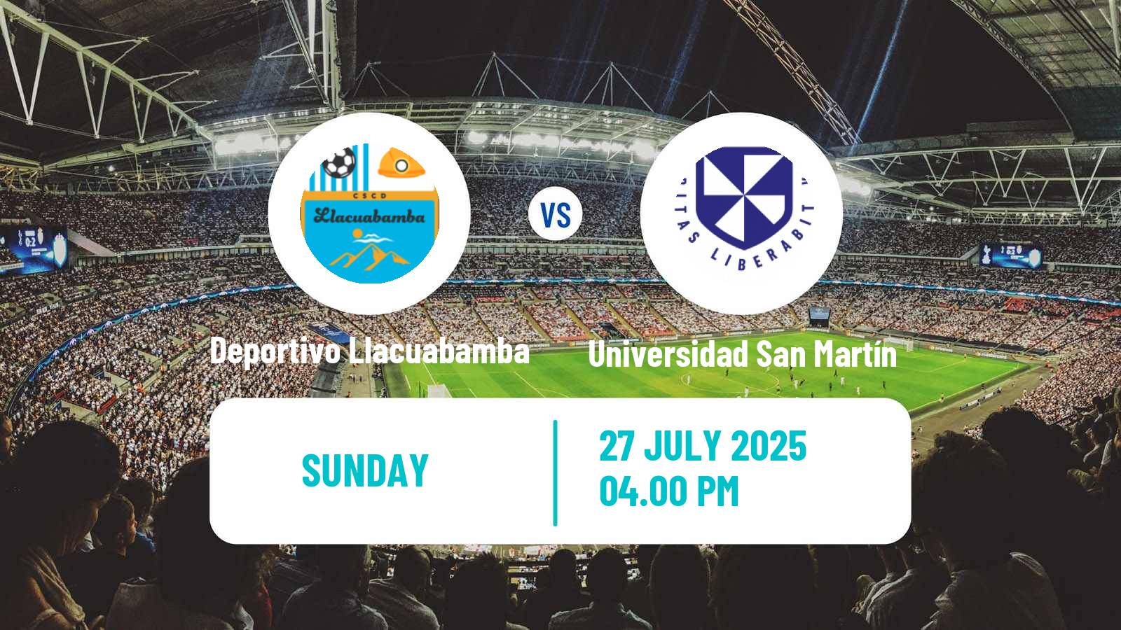 Football Peruvian Liga 2 Deportivo Llacuabamba - Universidad San Martín