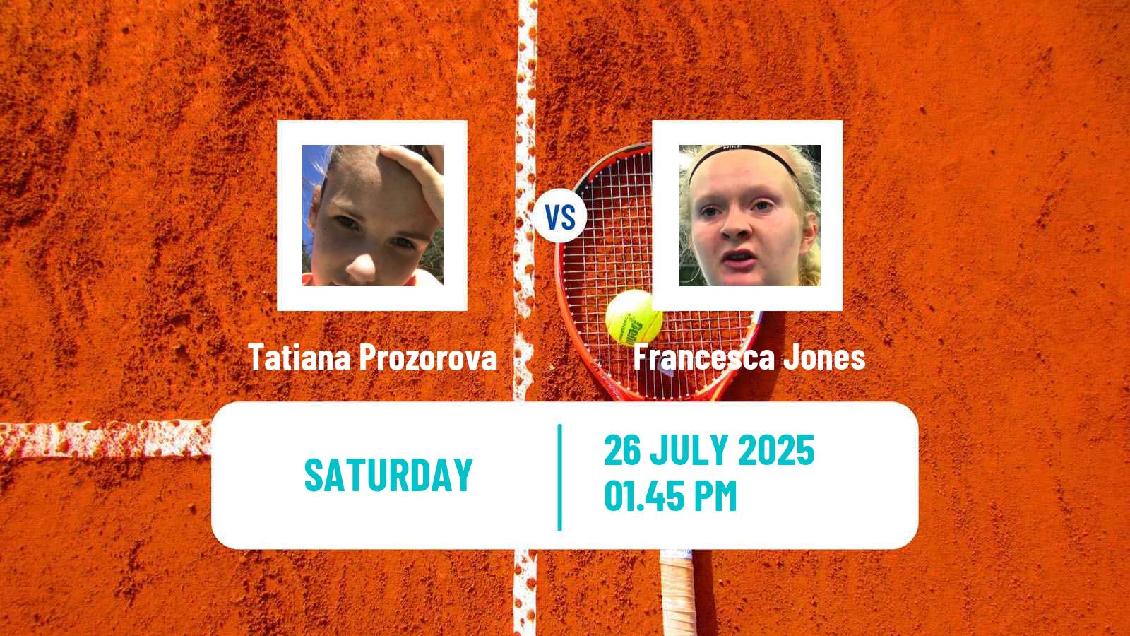 Tennis Palermo Challenger Women Tatiana Prozorova - Francesca Jones