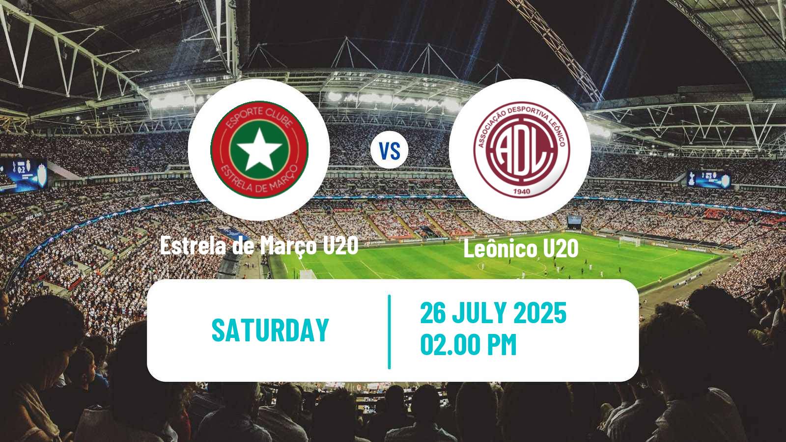 Football Brazilian Baiano U20 Estrela de Março U20 - Leônico U20