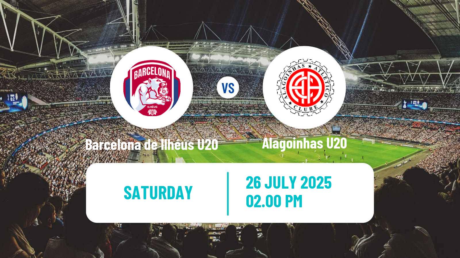 Football Brazilian Baiano U20 Barcelona de Ilhéus U20 - Alagoinhas U20