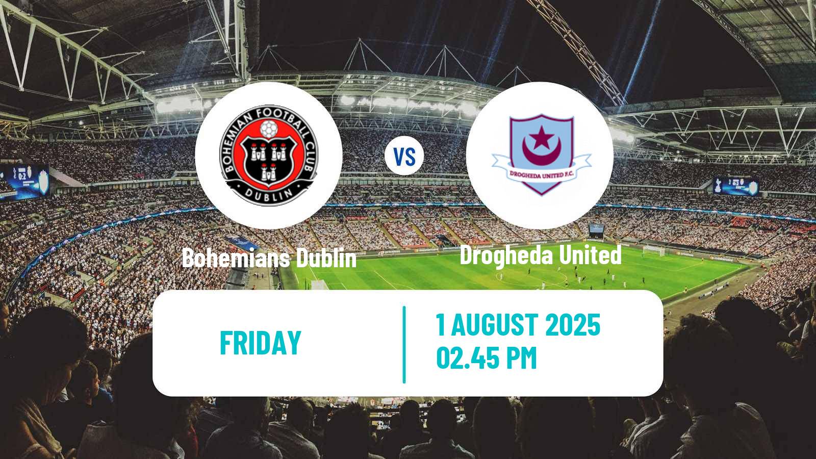 Football Irish Premier Division Bohemians Dublin - Drogheda United
