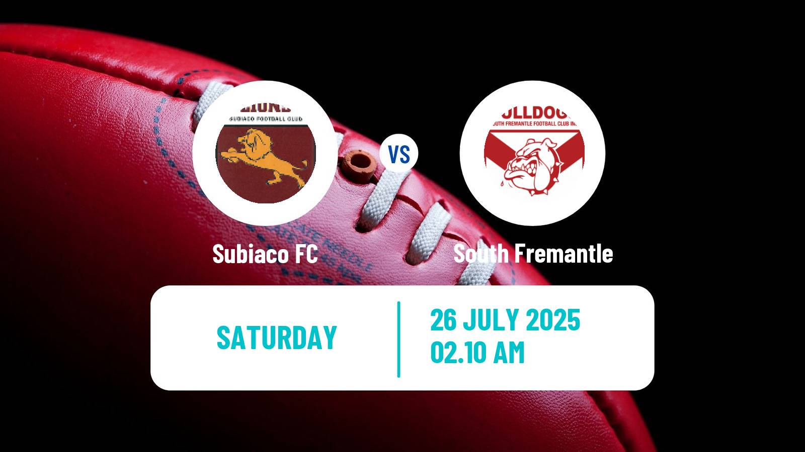 Aussie rules WAFL Subiaco - South Fremantle
