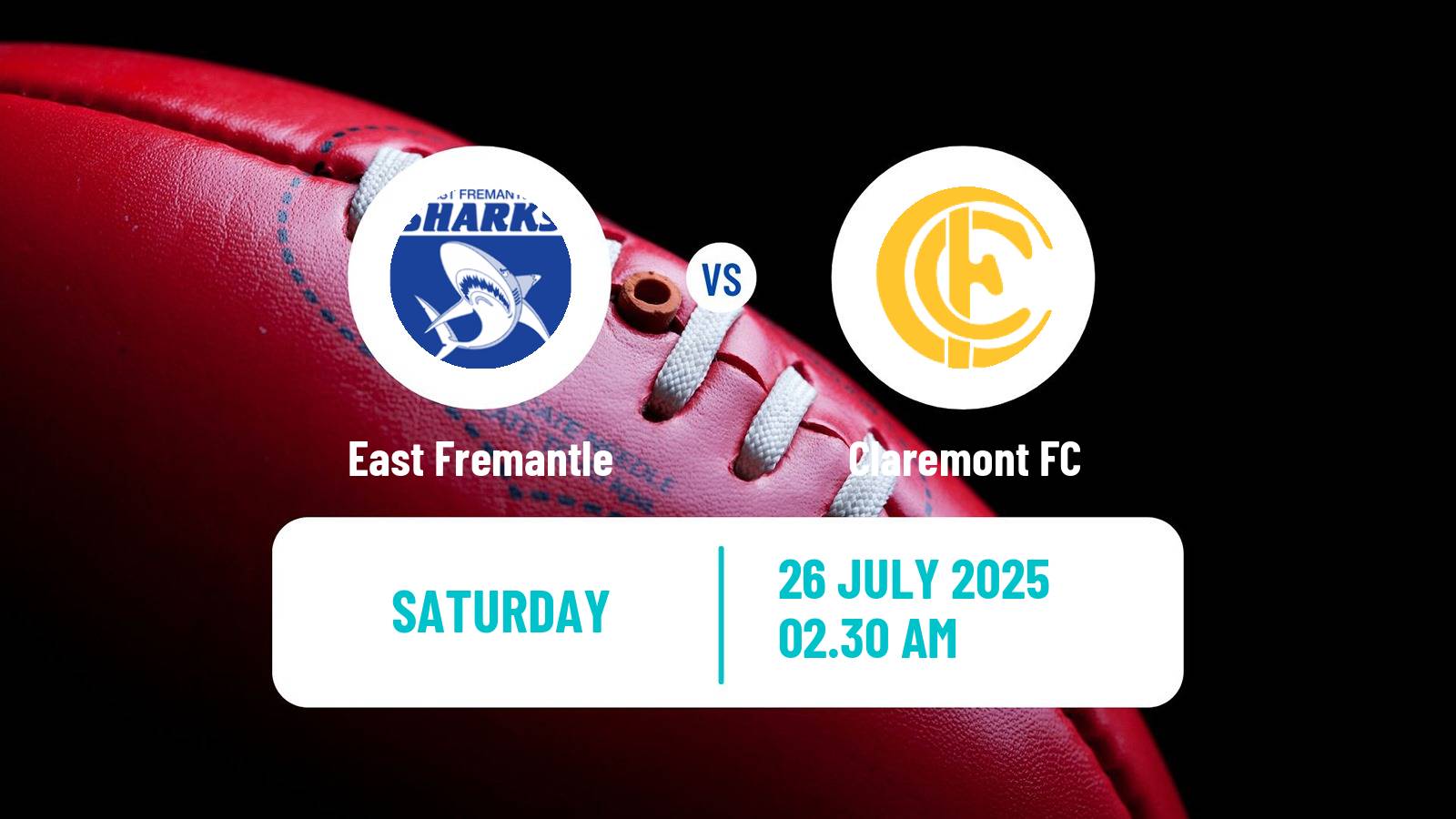 Aussie rules WAFL East Fremantle - Claremont
