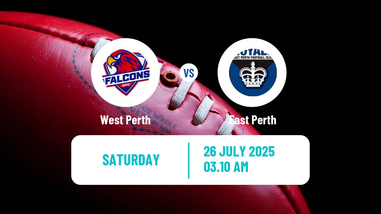 Aussie rules WAFL West Perth - East Perth