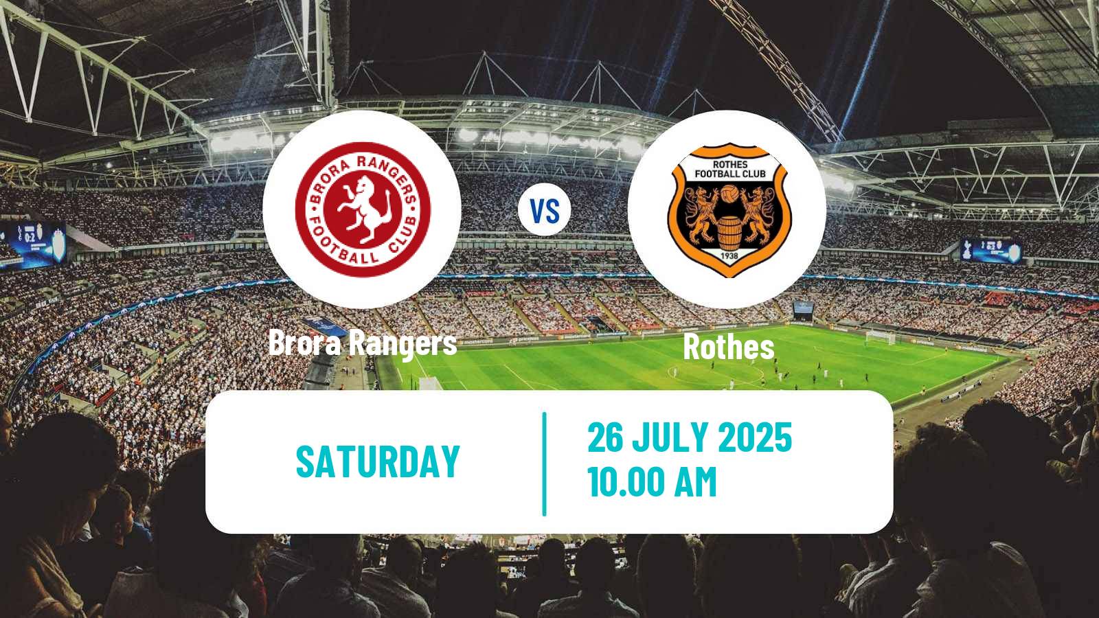 Football Scottish Highland League Brora Rangers - Rothes